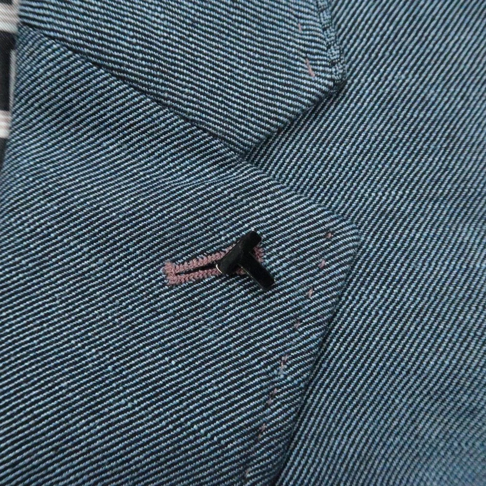 Ted Baker Blazer Mens Medium Blue Core Linen Blend Sport Coat